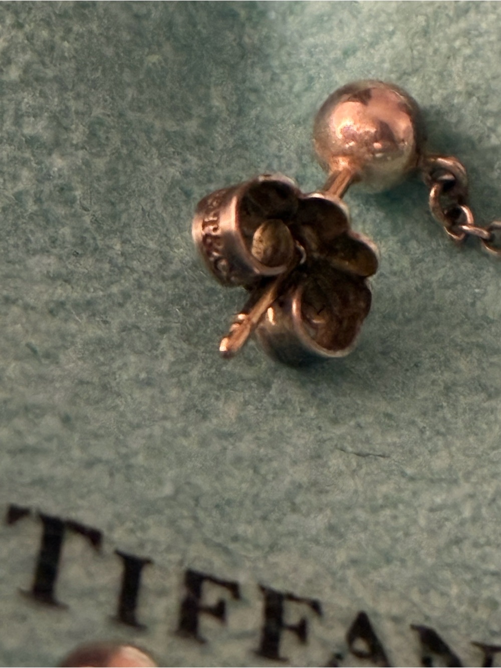 Tiffany & Co. Ziegfield Collection Silver Pearl Drop Earrings with Pouch - Picture 4 of 6